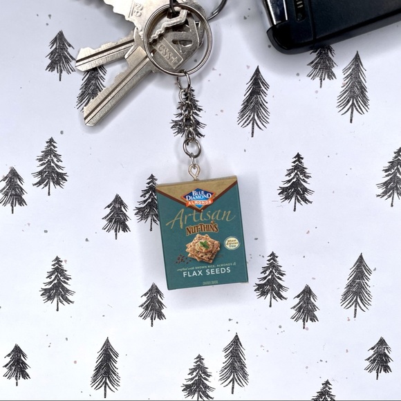 Artisan Nut-Thin Keychain | Handmade | Mini Brands | Quirky | Fun | NWOT - Picture 5 of 15